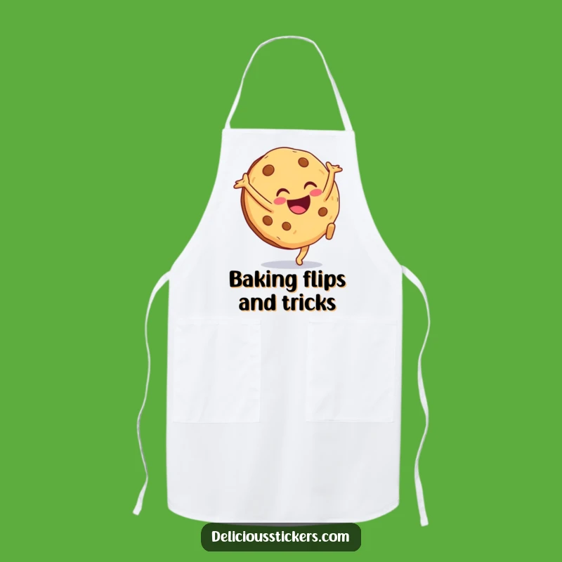 Funny Cookie Cartwheel Apron: Bake with Hilarious Energy in the Kitchen!