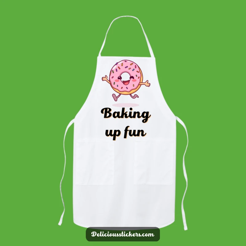 Funny Donut Hop Apron: Bake Up Some Hilarious Fun in the Kitchen!