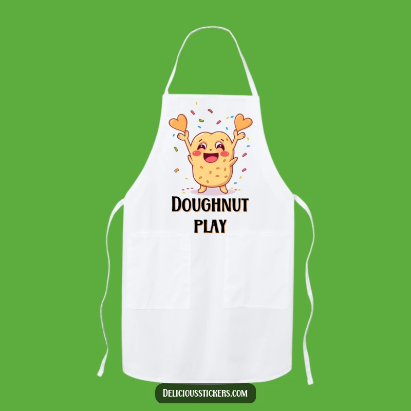 Funny Pretzel Confetti Apron: Chef-Worthy Humor for a Cheesy Kitchen Experience