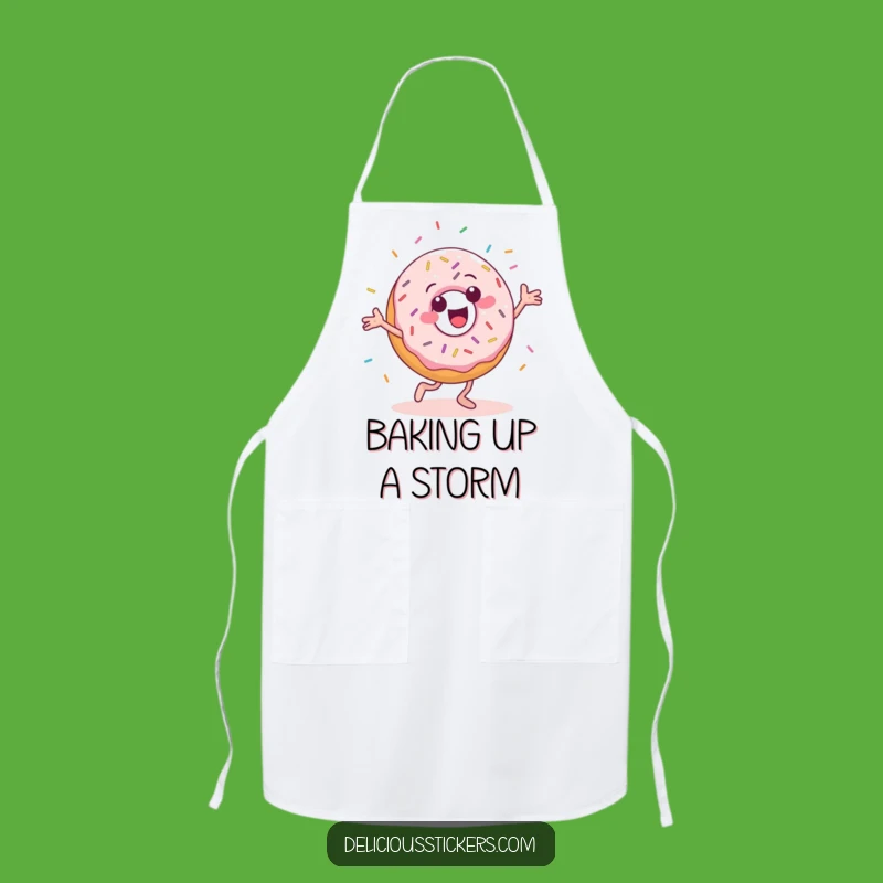 Funny Donut Dancer Apron: Bake and Boogie with This Hilarious Kitchen Gear!