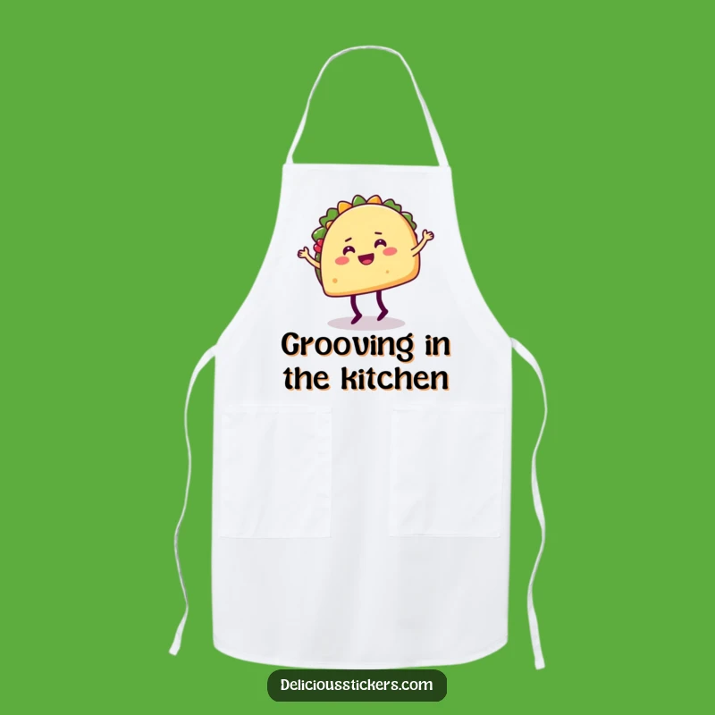 Funny Taco Dance Apron - Joyful Kitchen Accessory for Fiesta Fun