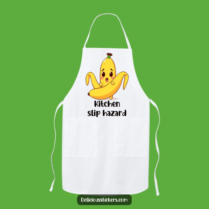 Funny Surprised Banana Apron: Cook with a Smile & Playful Fun Gift