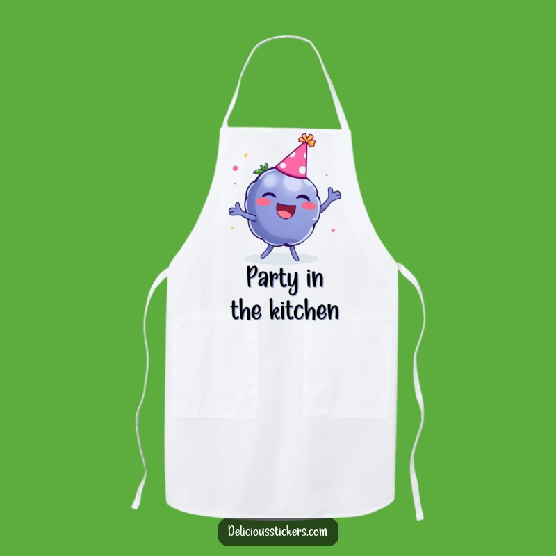 Funny Blueberry Apron: Hilarious Chef's Gear for Party Hosts