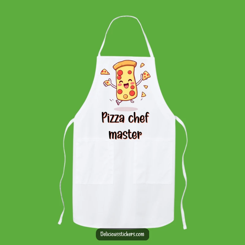 Funny Pizza Juggling Apron: Cook with a Smile & Pizza Fun Gift