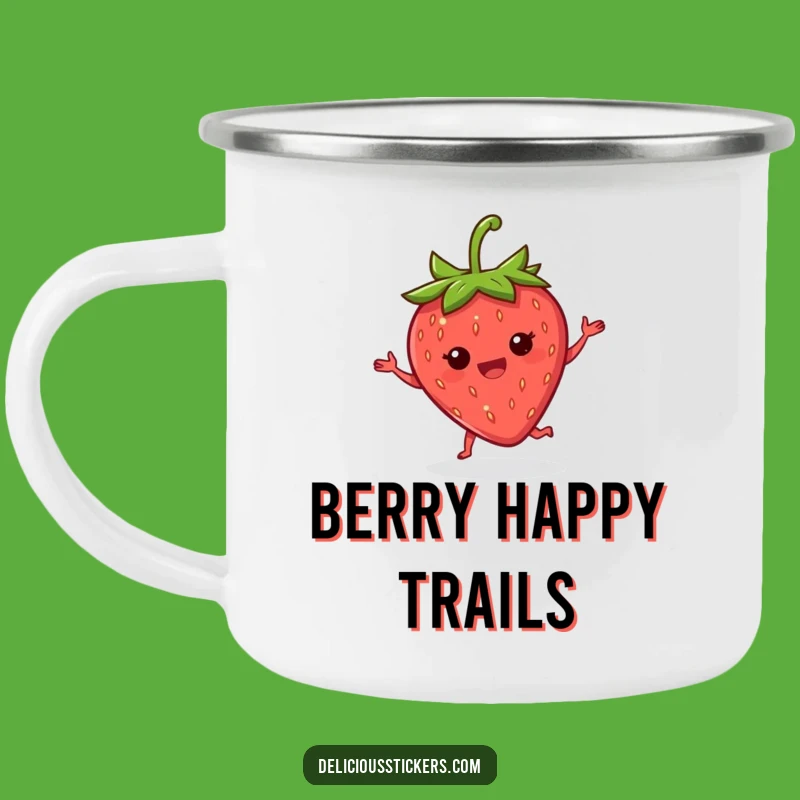 Funny Berry Adventure Mug: Joyful Camp Mug for Outings, Perfect Outdoor Gift