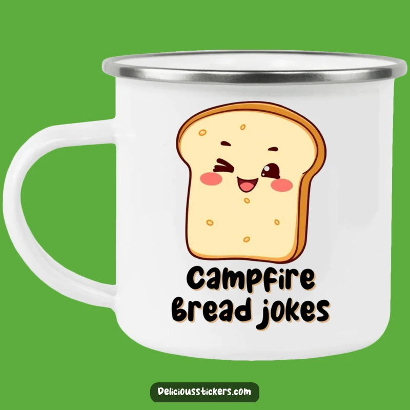 Funny Cheeky Bread Loaf Camping Mug - Durable and Hilarious Bakery Drinkware Gift!