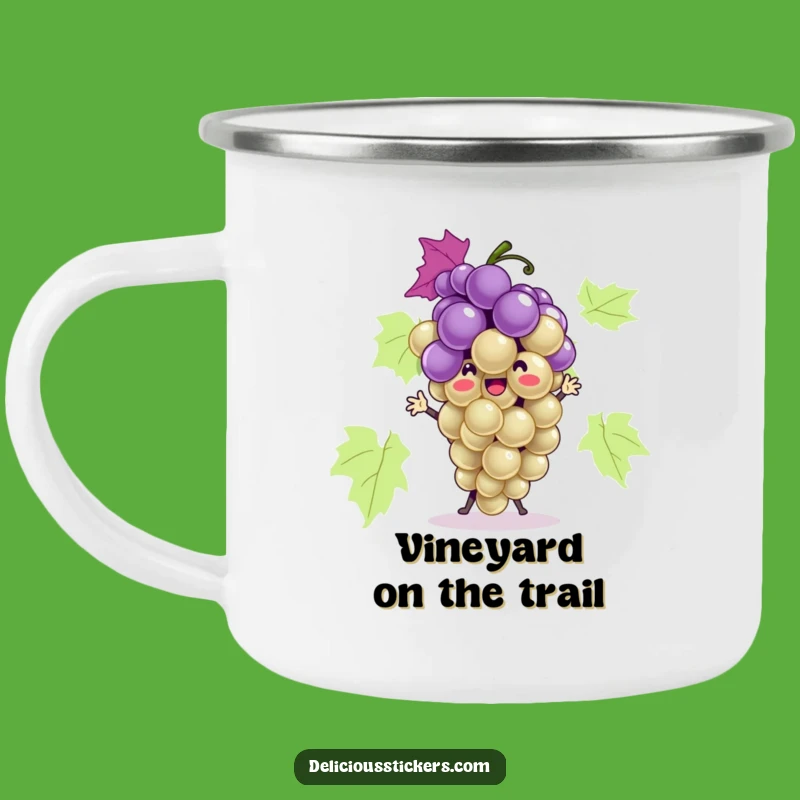 Funny Grape Bunch Dance Camping Mug: Sip Your Adventure with Hilarious Style!