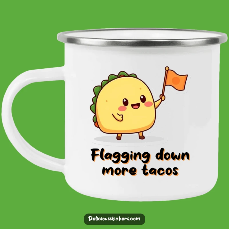 Funny Taco Camping Mug: Durable & Festive for Outdoor Feasts