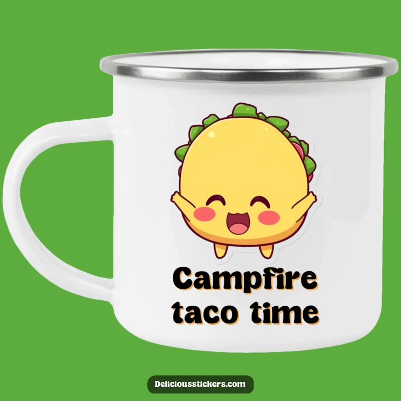 Funny Taco Cheer Camping Mug - Durable and Hilarious Mexican Food Drinkware!