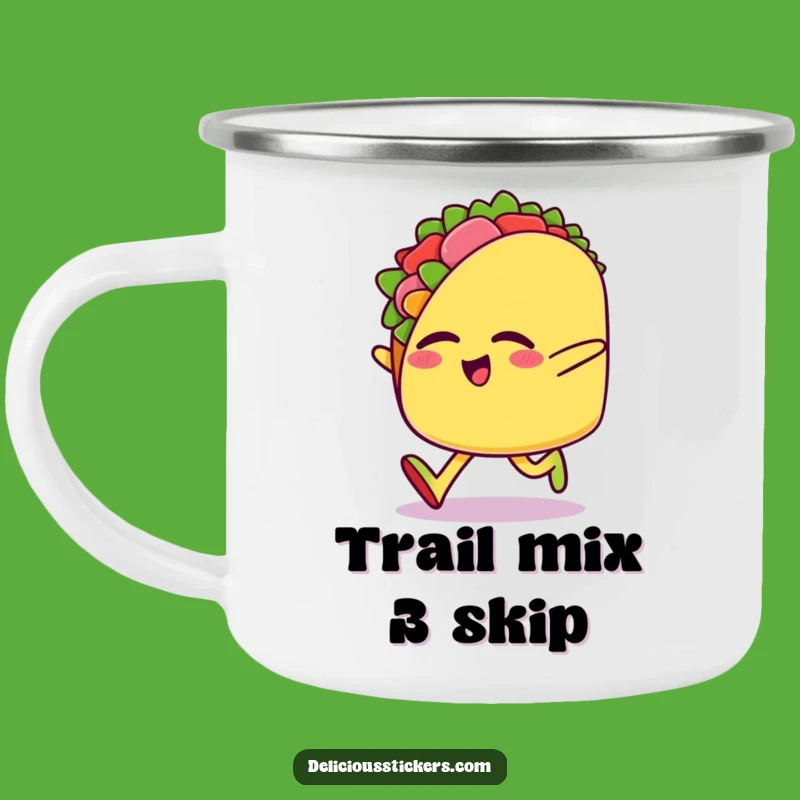 Funny Taco Skip Camping Mug: Enjoy Your Adventures with a Hilarious Character