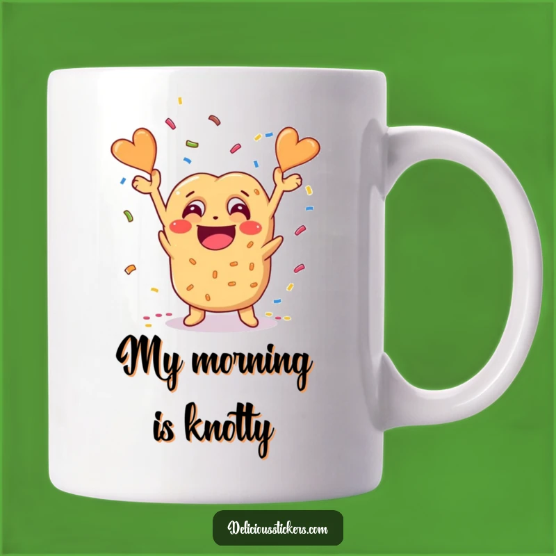 Funny Cheesy Pretzel Confetti Mug: A Hilarious Gift for Snack Lovers