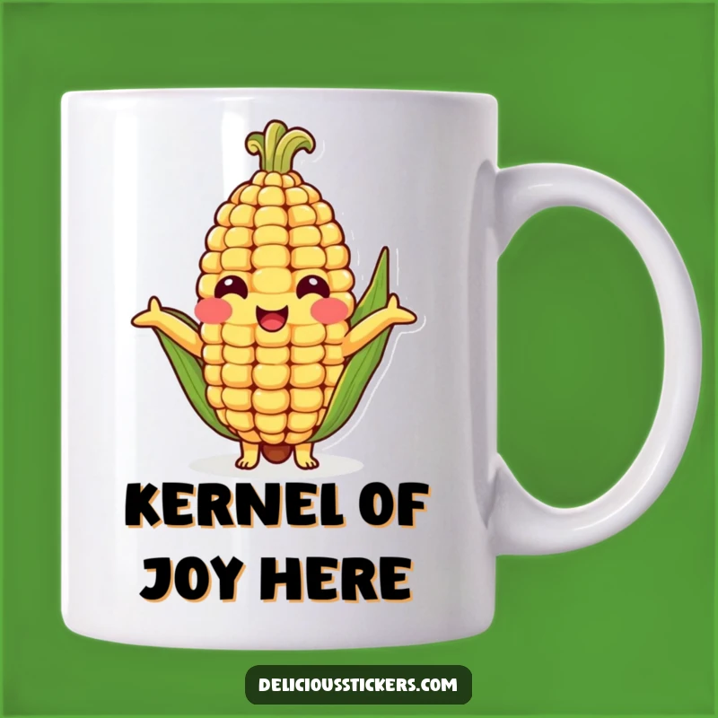 Funny Corn Cob Hug Mug - Adorable Vegetable Character Gift for Veggie Lovers