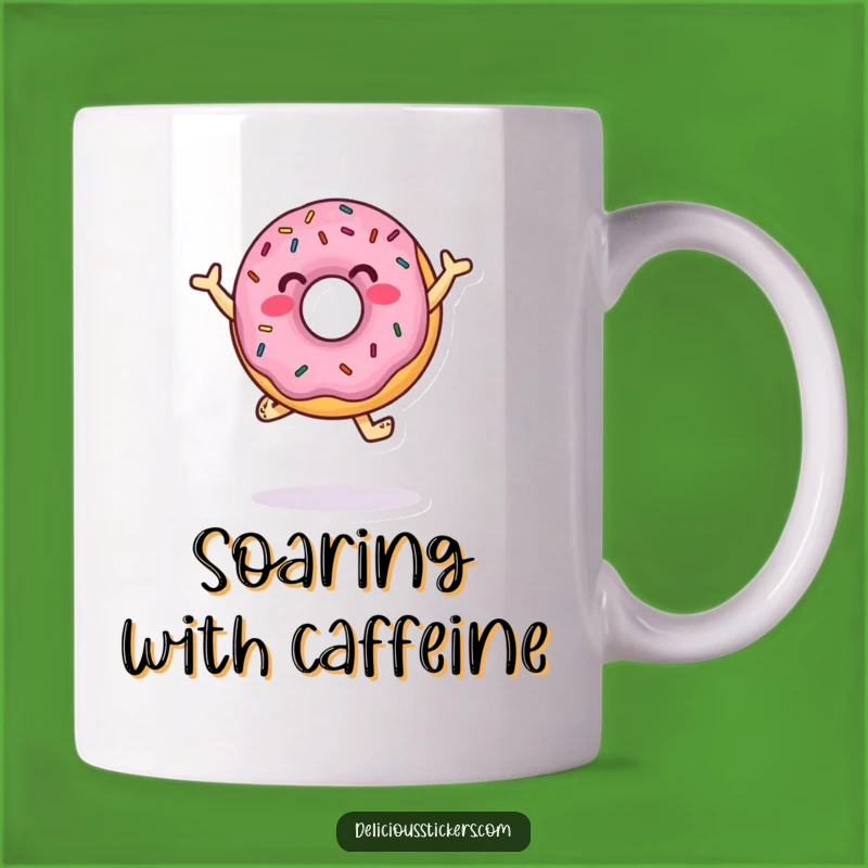 Funny Dancing Donut Mug: Sprinkle Joyful Moves - Perfect Sweet Gift!
