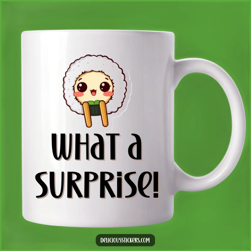 Funny Sushi Surprise Mug - Hilarious Gift for Japanese Food Lovers