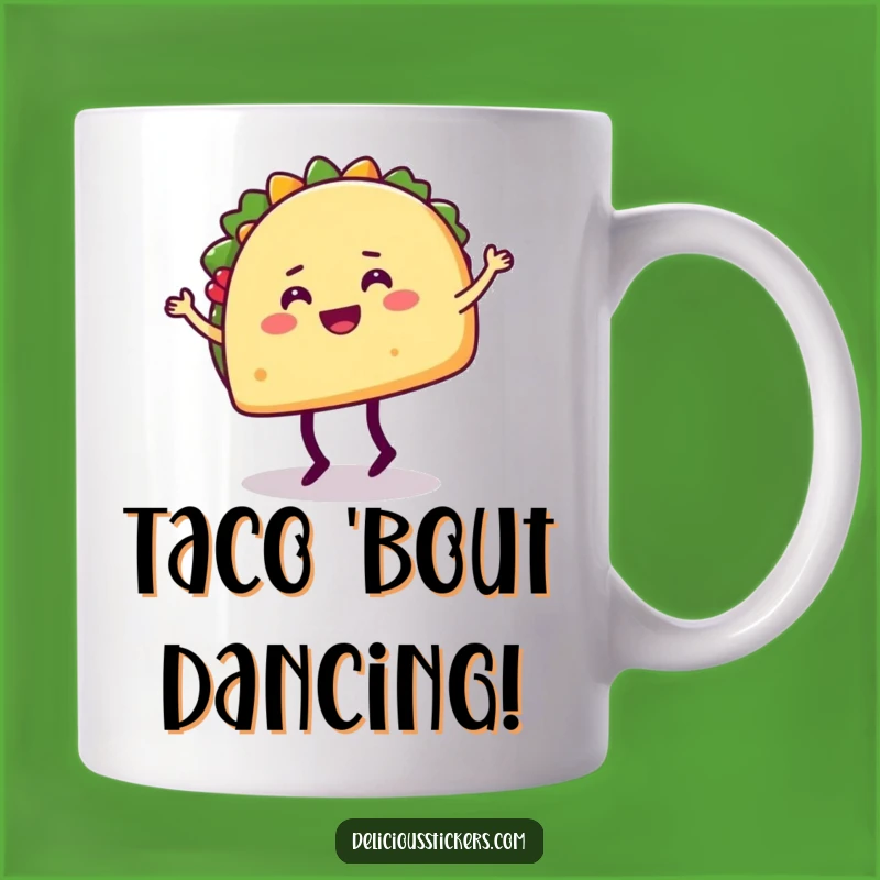 Funny Taco Dance Mug - Joyful Fiesta Gift for Taco Lovers