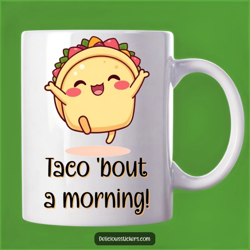Funny Taco Kick Mug: Hilarious Mexican Food Gift for Fiesta Lovers