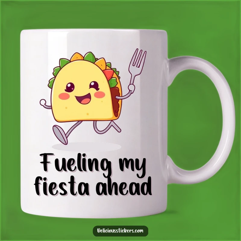 Funny Taco Runner Mug: A Happy Foodie Gift for Running Enthusiasts and Taco Lovers!