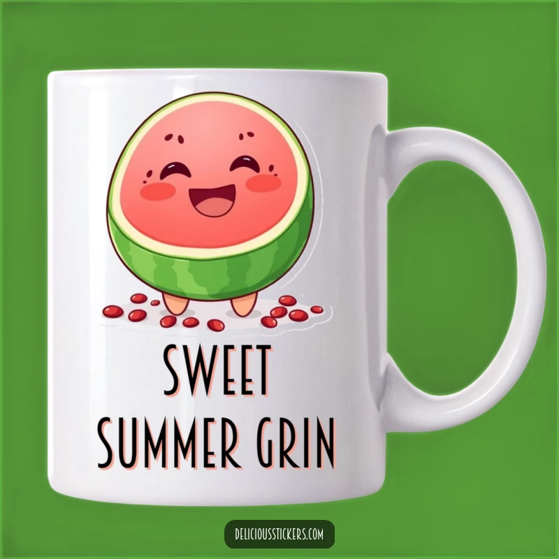 Funny Watermelon Grin Mug: Refreshing Humor & Summer Vibes Gift