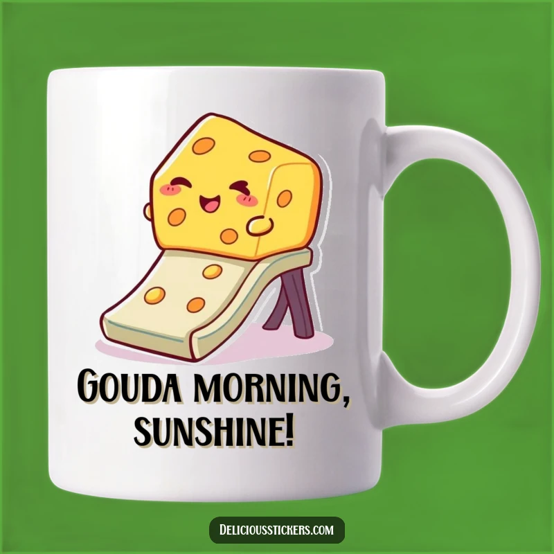 Funny Winking Cheese Mug: Sliding Down Fun, Perfect Hilarious Gift