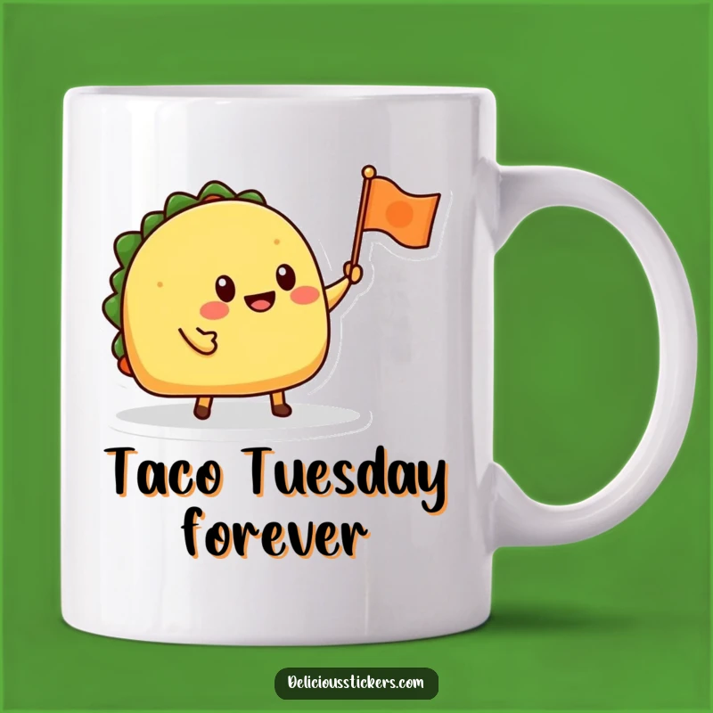 Funny Taco Flag Waving Mug: Celebrate Fiesta with this Fun Kitchen Accessory