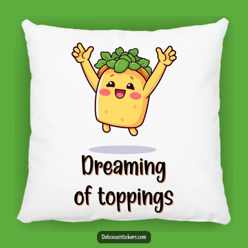 Funny Taco Fiesta Pillow: Cozy & Celebratory Accent Pillow, Fun Gift Idea