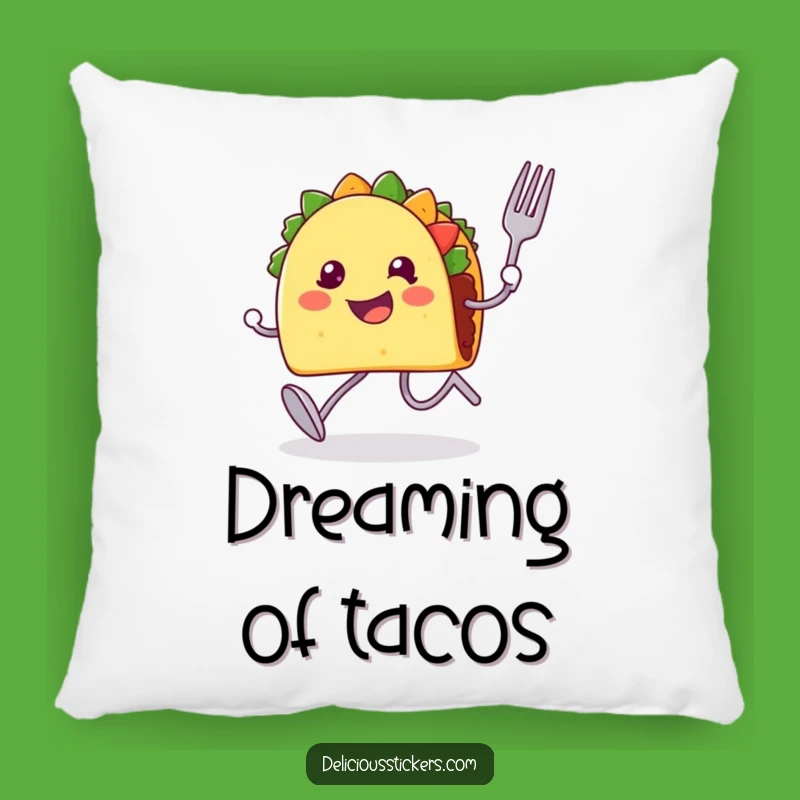 Funny Taco Runner Pillow: Cozy and Hilarious Accent for Your Couch or Bed!