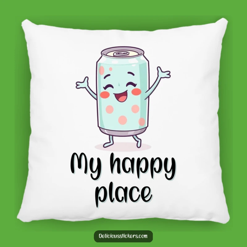 Funny Soda Can Pillow - Cute Dancing Character Cushion, Great Funny Gift!