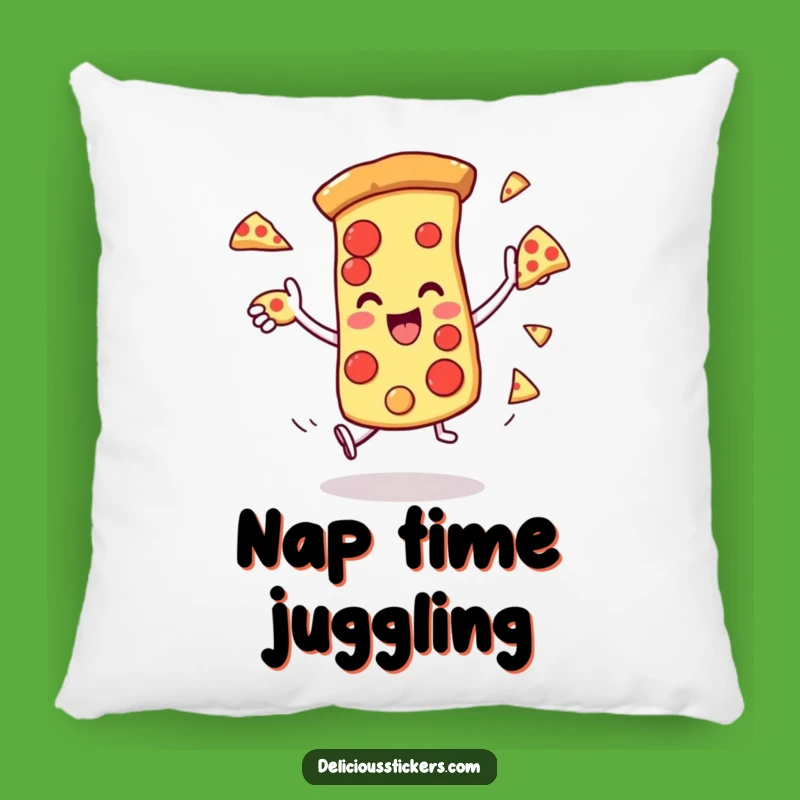 Funny Pizza Juggling Pillow: Comfy & Cute Pizza Fanatic Gift