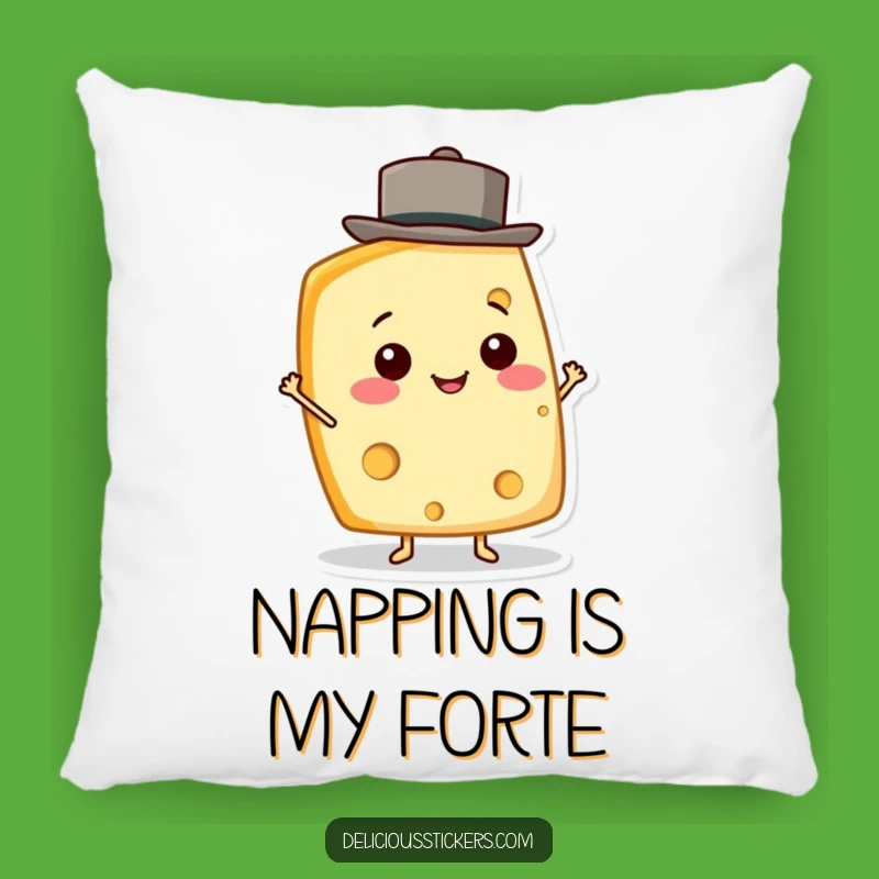 Funny Cheese Wedge Pillow - Cute Smiling Character Cushion, Great Funny Gift!