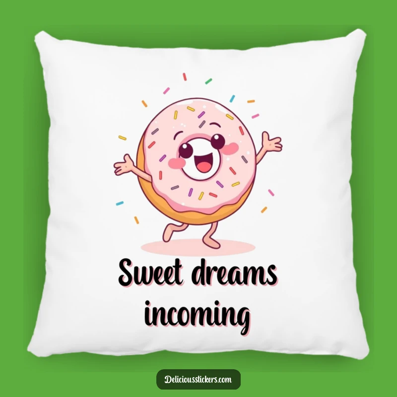 Funny Donut Dancer Pillow: Cozy Up with This Adorable and Hilarious Donut Accent Pillow!
