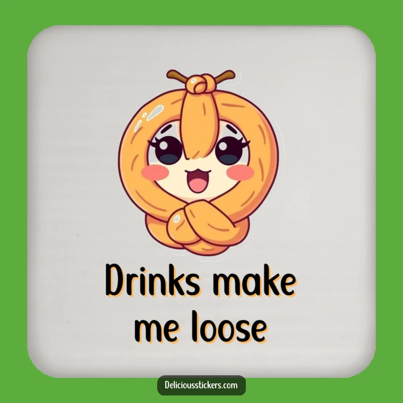 Funny Pretzel Knot Coasters - Hilarious Protection for Your Table