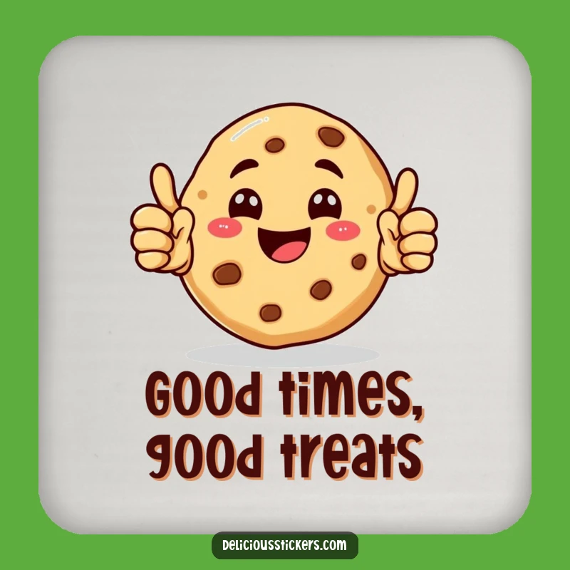Funny Cookie Coaster - Happy Character Protection, Ideal Funny Gift!