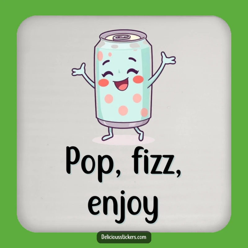 Funny Soda Can Coaster - Dancing Character Protection, Ideal Funny Gift!