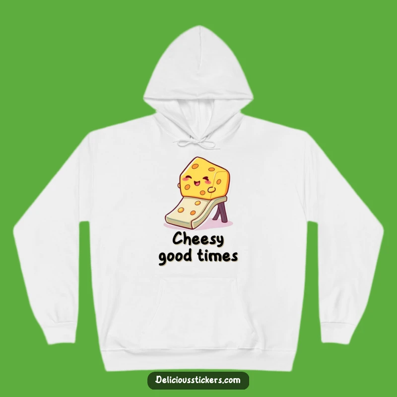 Cozy Funny Winking Cheese Hoodie: Sliding Warmth, Perfect Gift