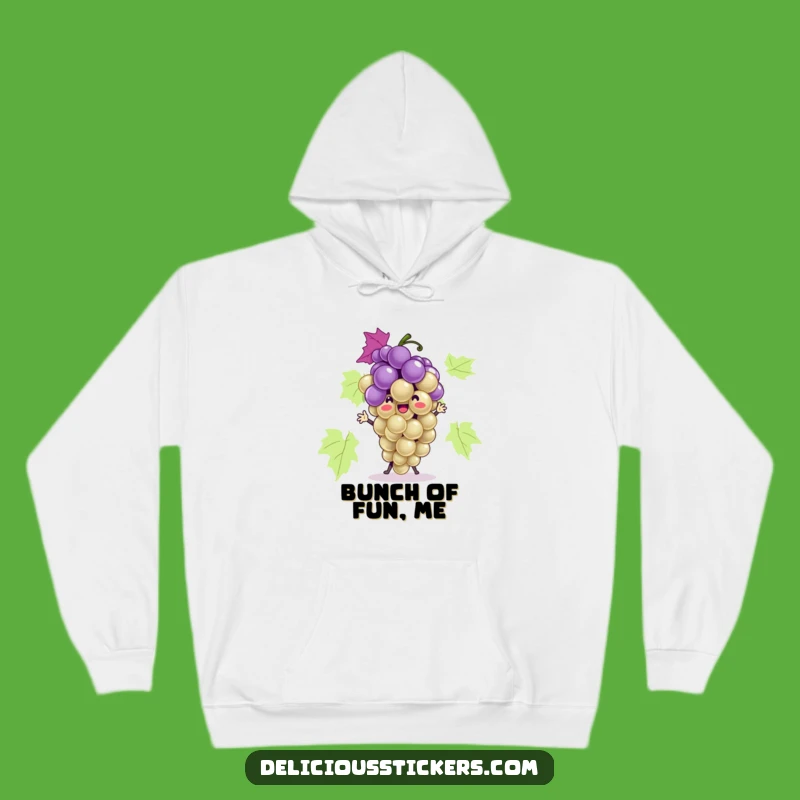 Cozy Funny Grape Bunch Hoodie: Stay Warm and Spread Hilarious Vibes!