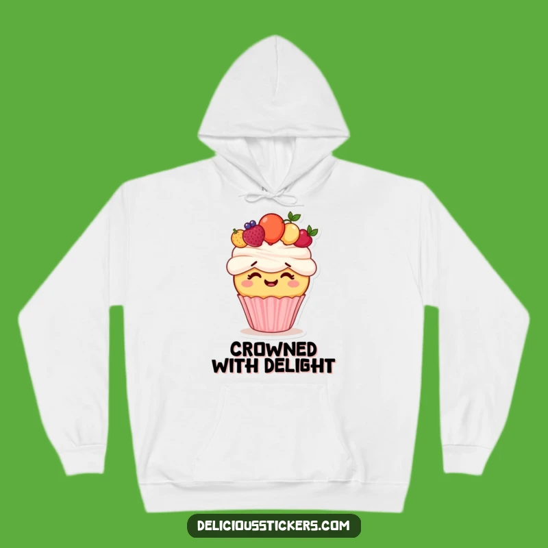 Funny Cupcake Crown Hoodie: Stay Cozy with This Hilarious Royal Treat