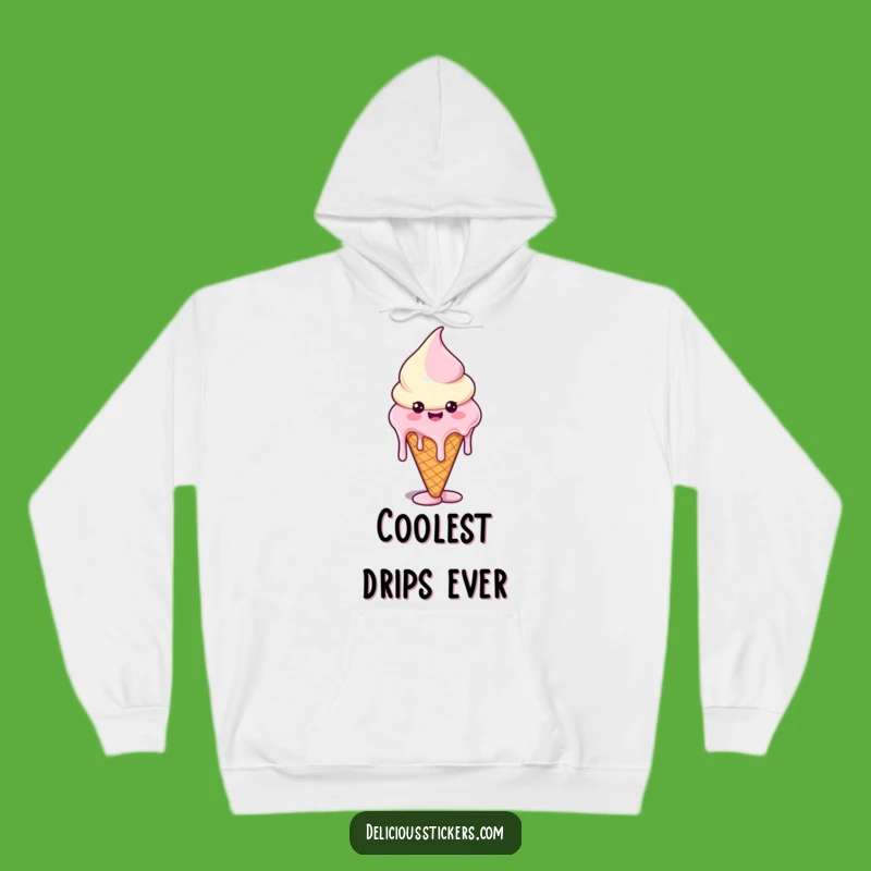 Funny Melting Ice Cream Hoodie: Cozy Up with Sweet Humor Gift