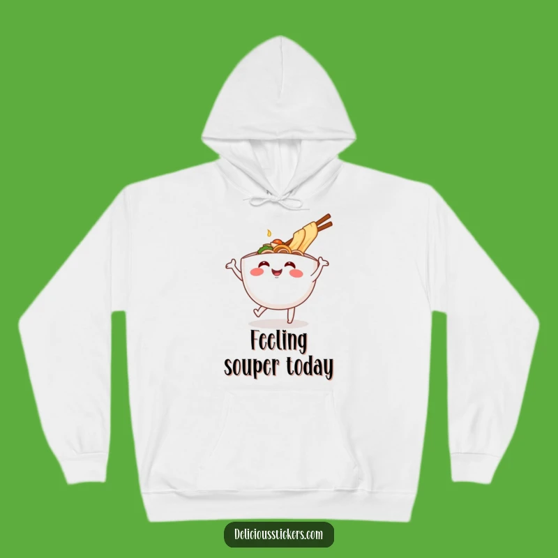 Funny Ramen Bowl Dance Hoodie: Cozy Up with Hilarious Cartoon Noodle Warmth