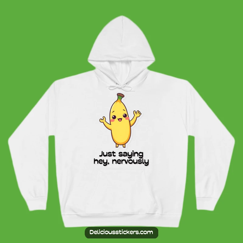Funny Shy Banana Hoodie: Cozy Comfort for Gentle Souls