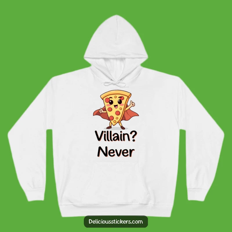 Funny Hero Pizza Slice Hoodie: Stay Warm and Heroic with this Comforting Design