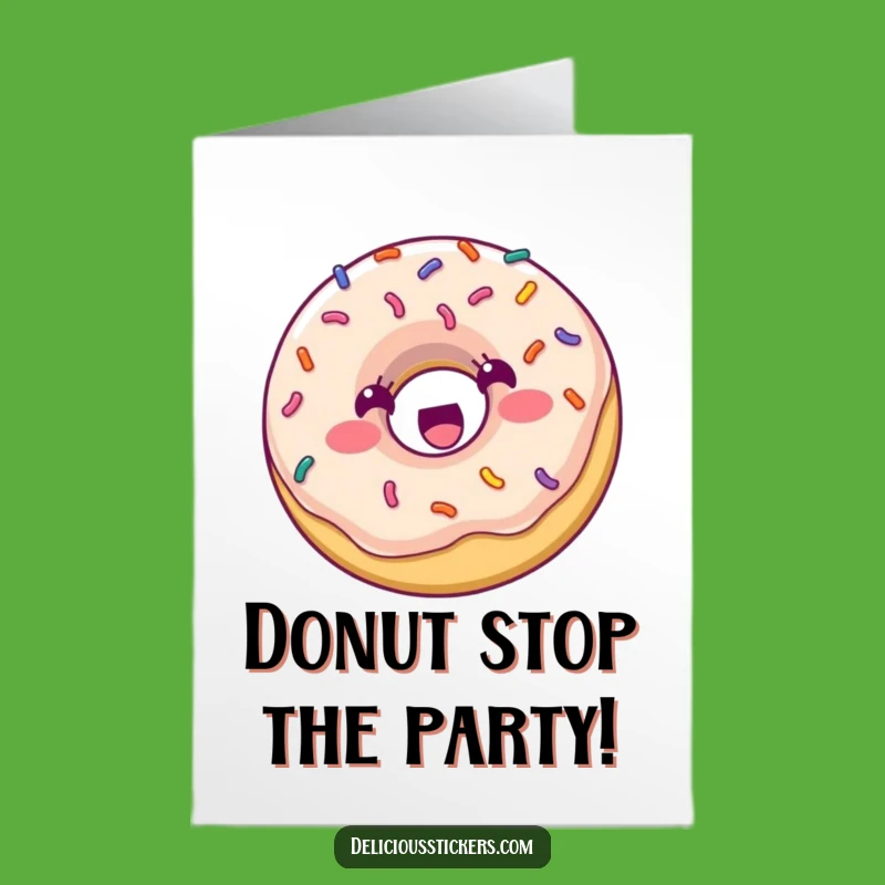 Free Printable Birthday Card: Bouncing Donut Fun! Sweet & Hilarious Wishes - Downloadable!