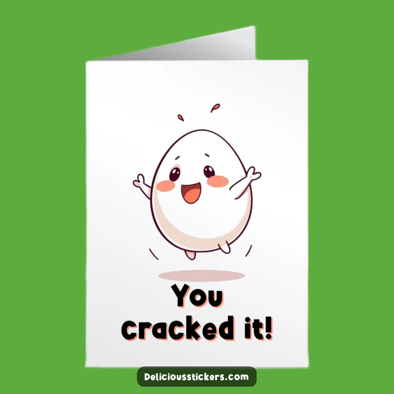 Free Printable Congrats Card: Silly Egg Flip - Downloadable Celebration!
