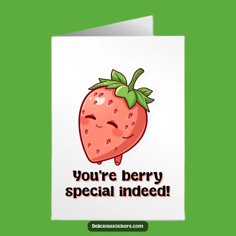Free Printable Congrats Card: Winking Strawberry Success! Hilarious Celebration - Instant Download!
