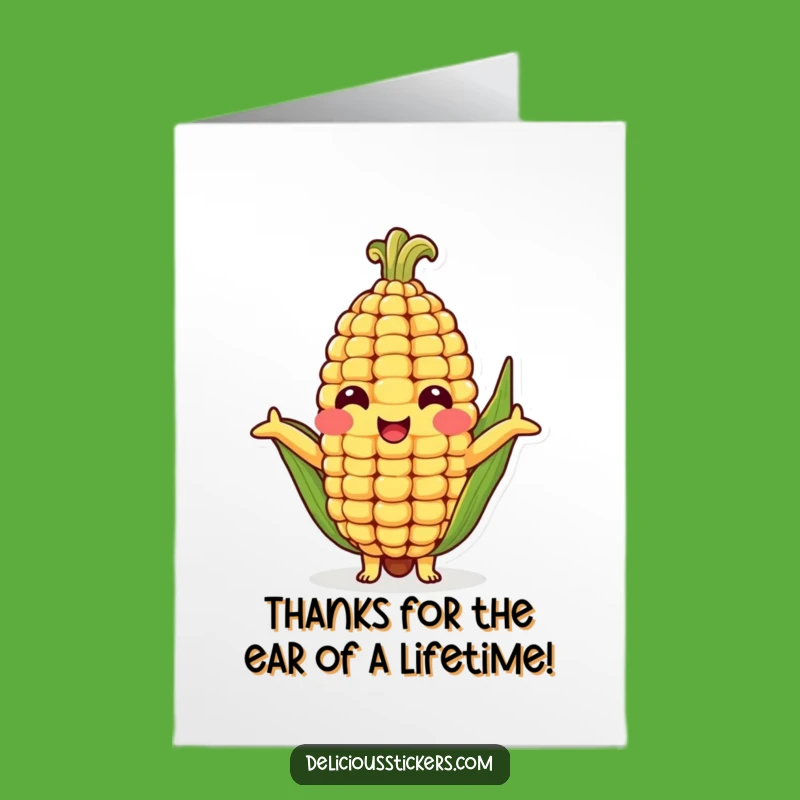 Free Printable Corn Thank You Card: Gulpy Downloadable Gift for Gratitude