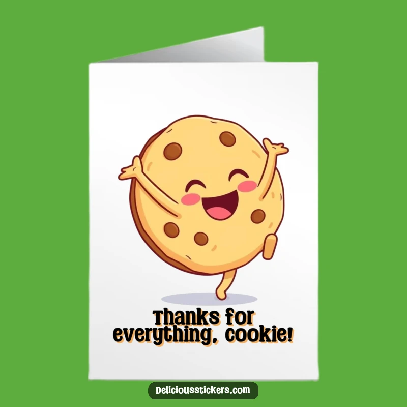 Free Printable Thank You Card: Cookie Cartwheels with a Smile to Show Gratitude