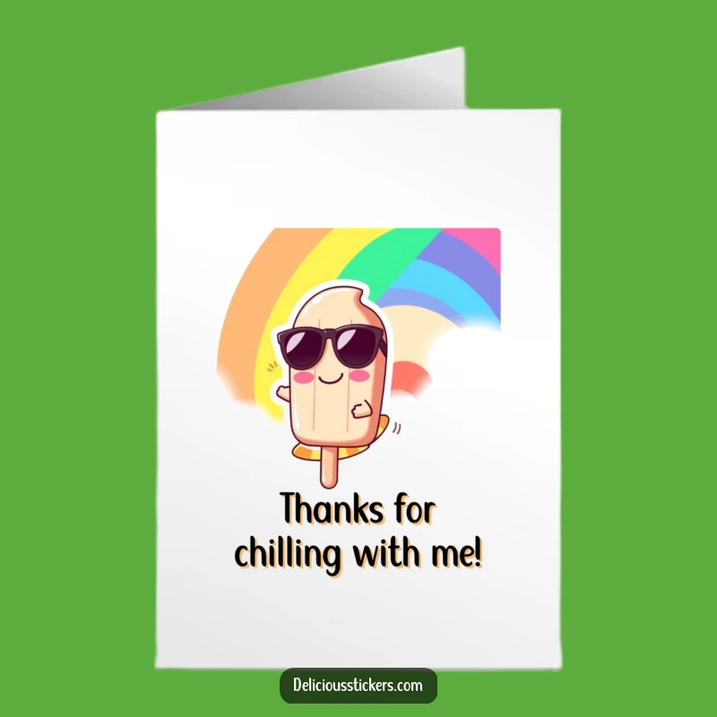 Free Printable Funny Popsicle Thank You Card - Sweet Gratitude Downloadable Gift