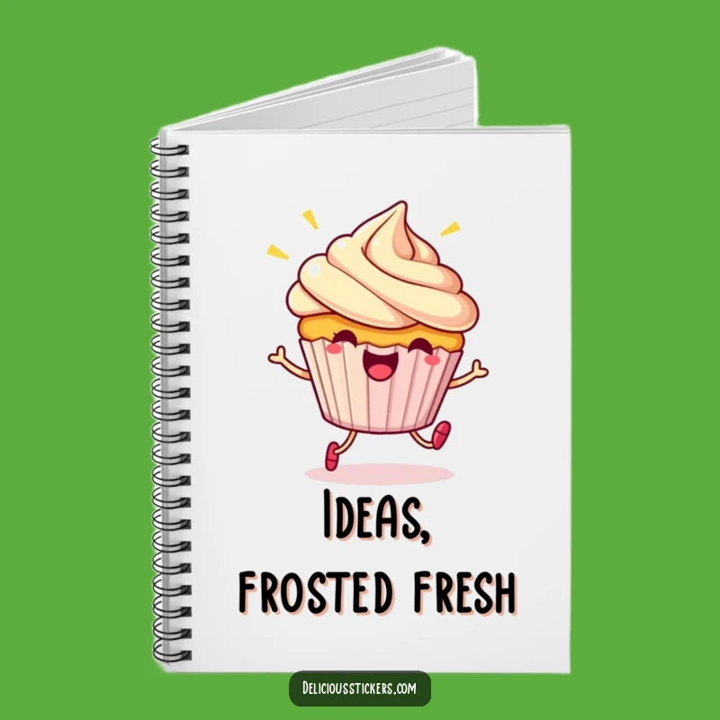 Funny Cupcake Hop Notebook: Beaming Character Jumps, Journal Gift!
