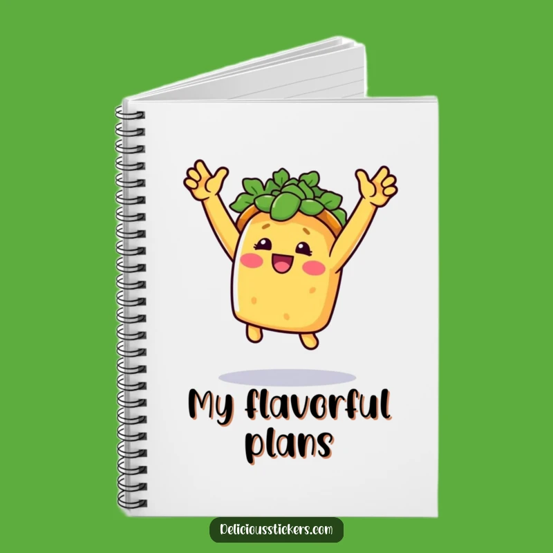 Funny Taco Triumph Notebook: Joyful Journal for Ideas, Perfect Gift for Planners