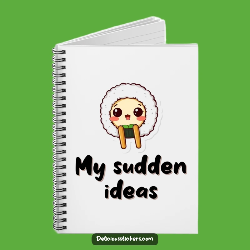 Funny Sushi Surprise Notebook - Hilarious Stationery for Foodie Notes