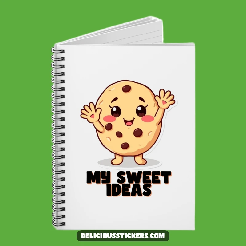 Funny Waving Cookie Notebook: Jot Down Ideas with Sweet Friendly Wit